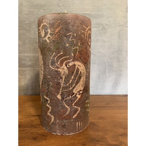 Kokopelli Pillar Candle NEW 8” Tall Hopi Glows‎ When Lit Flute Rare - Picture 4 of 8